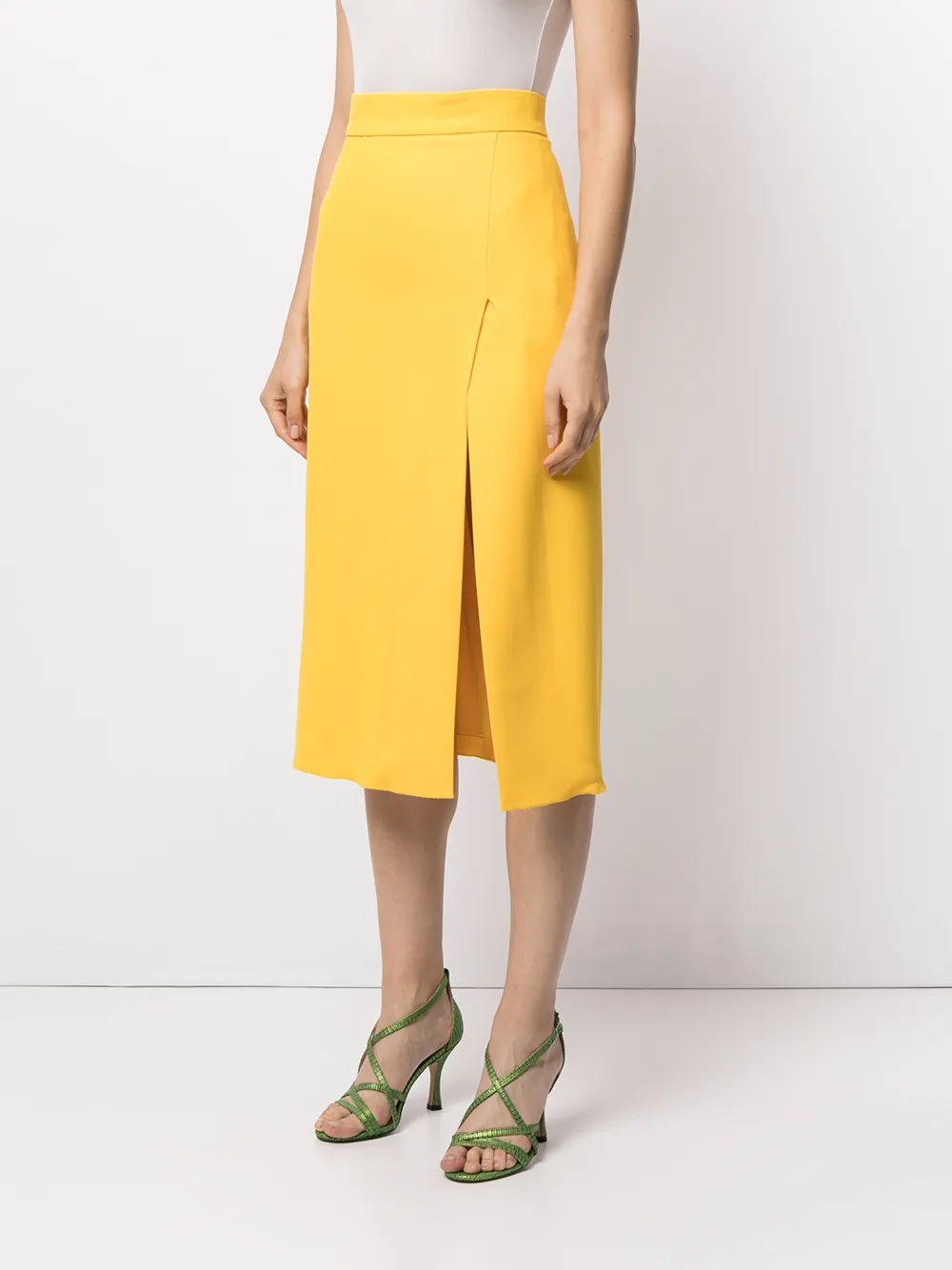 фото Dolce & gabbana юбка миди с разрезом сбоку