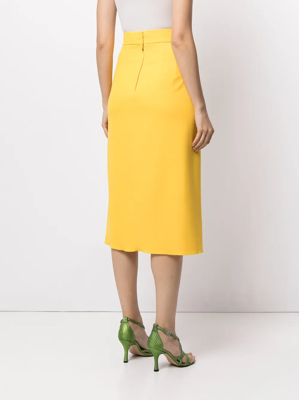 фото Dolce & gabbana юбка миди с разрезом сбоку