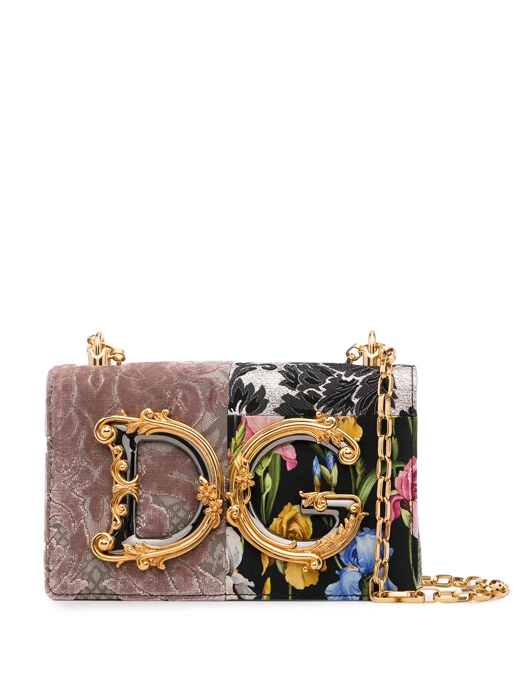 фото Dolce & gabbana сумка dg girls в технике пэчворк