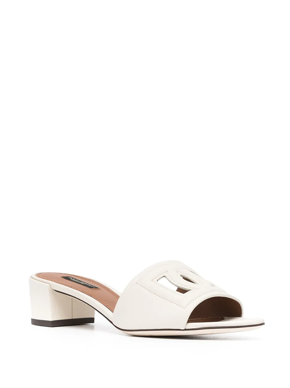 фото Dolce & gabbana босоножки с вырезанным логотипом dg