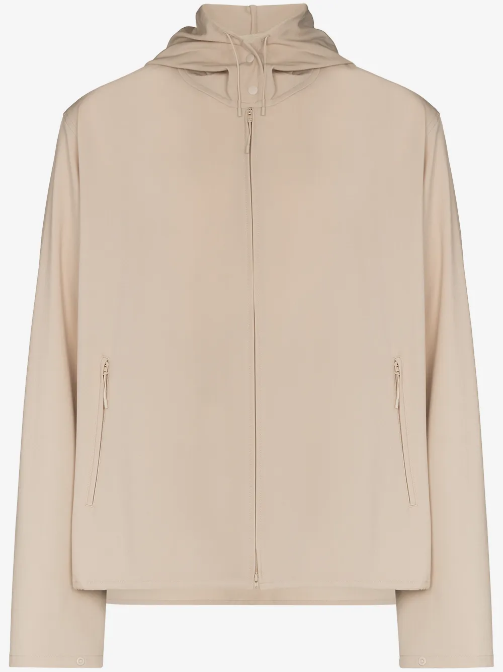 Y-3 logo-print zip-up lightweight jacket | Neutrals | Image 1