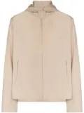 Y-3 logo-print zip-up lightweight jacket - Neutrals