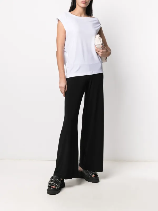 VIP【送料関税込】NORMA KAMALI WIDE LEG TROUSERS Norma Kamali high-waisted wide-leg Trousers | Black | FARFETCH