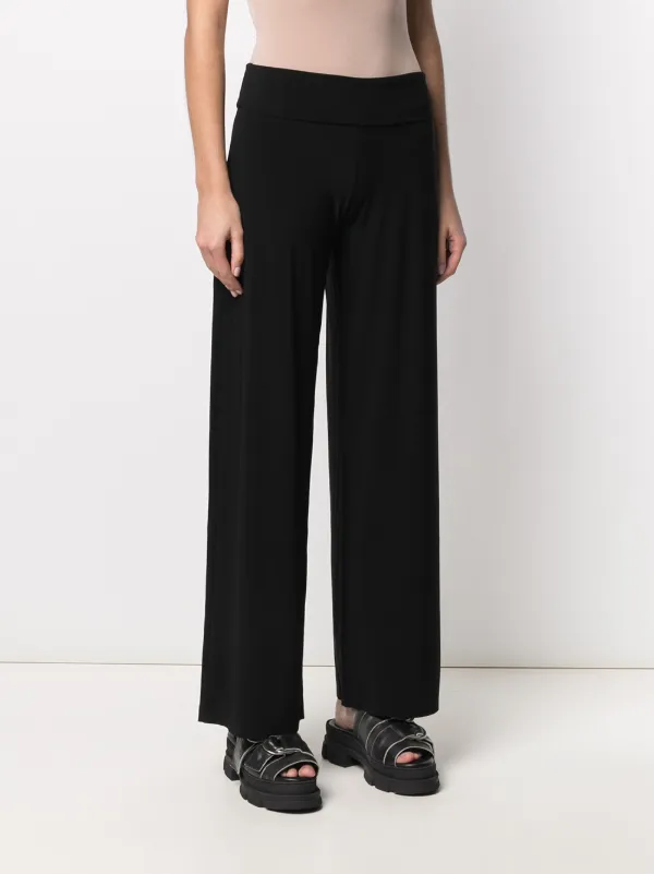 Norma Kamali mid-rise wide-leg Trousers | Black | FARFETCH