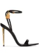 Image 1 of Tom Ford Padlock 105mm metallic heel sandals