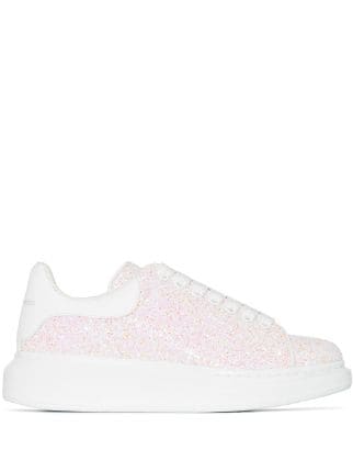 Alexander McQueen Oversized Glitter lace-up Sneakers - Farfetch
