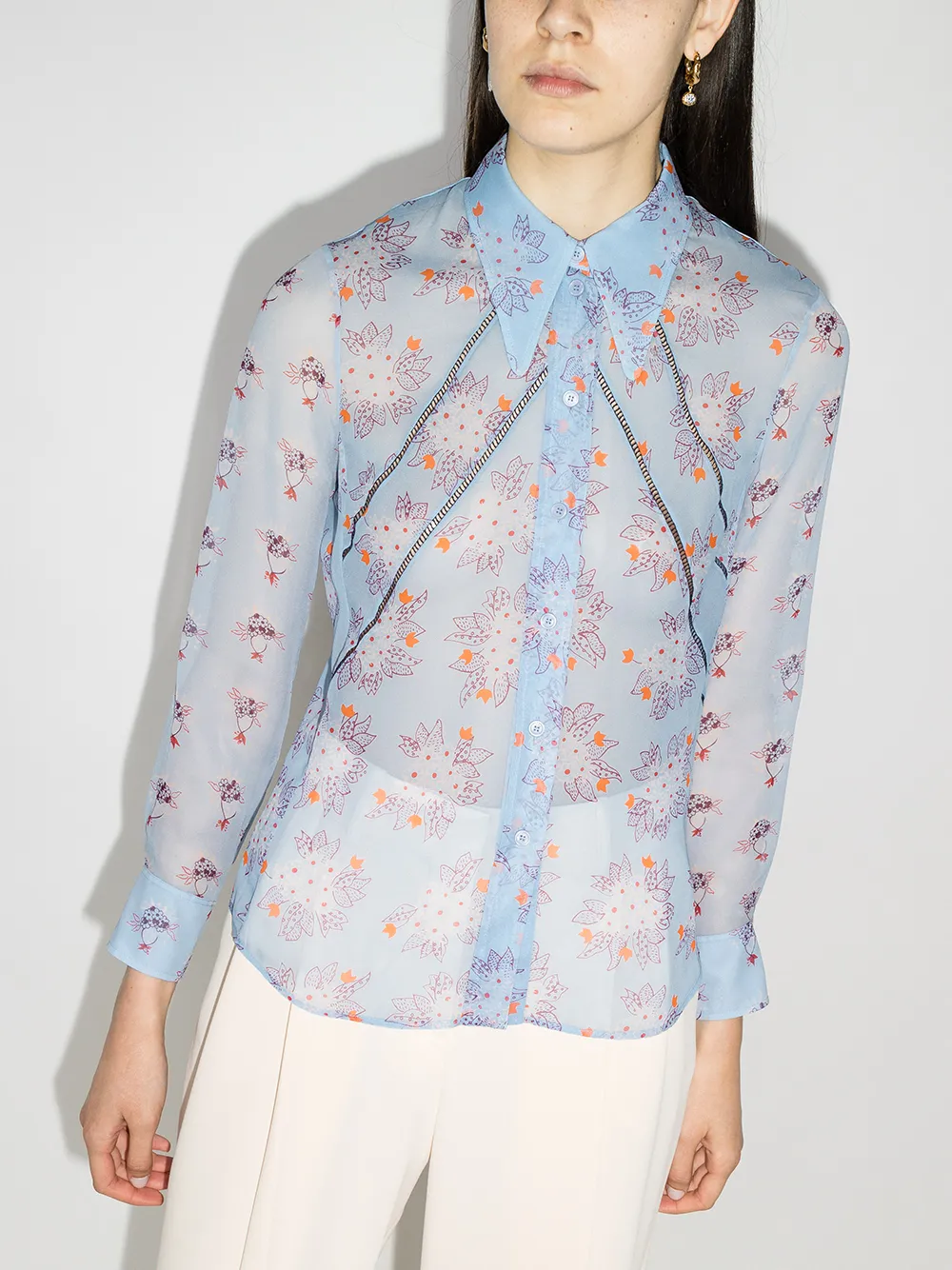 Bild 2 von Chloé Bluse mit floraler Lochstickerei