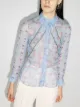 Image 2 of Chloé perforated floral print sheer blouse
