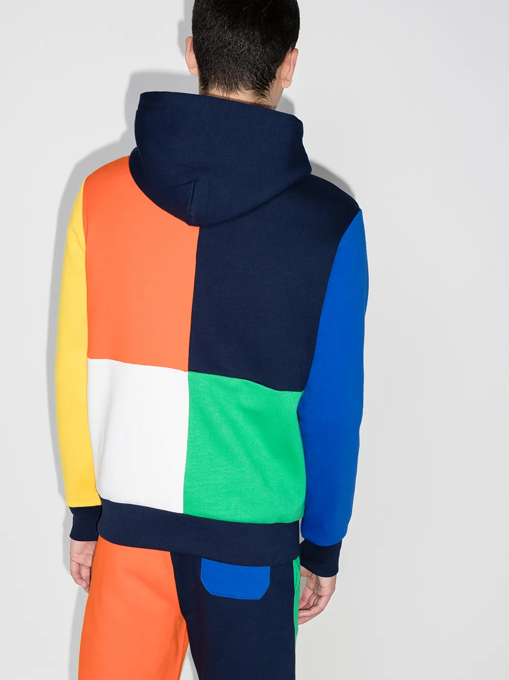 фото Polo ralph lauren худи в стиле колор-блок с вышитым логотипом