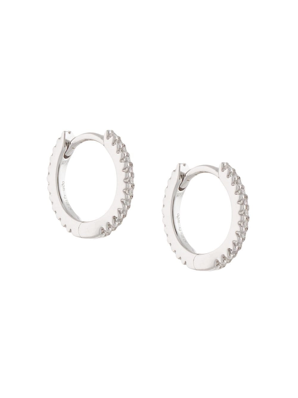 Croisette hoop earrings