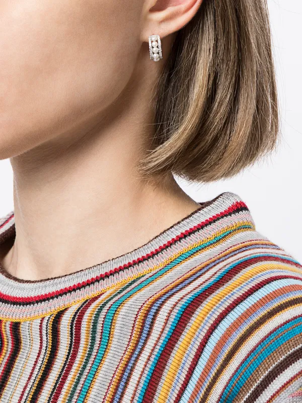 Apm monaco top hoop earrings