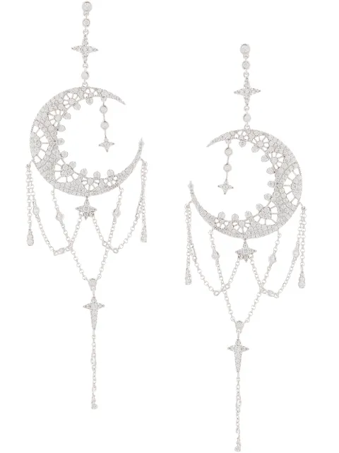 APM Monaco Eternelle Moon drop earrings