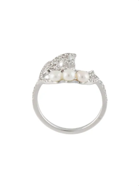 APM Monaco Eden pearl-embellished ring