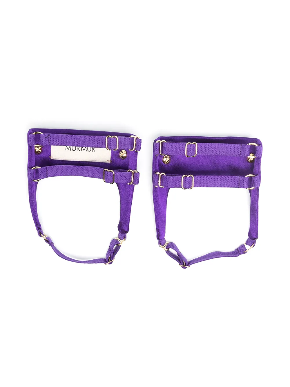 Murmur Secure Stirrup Anklets In Violet