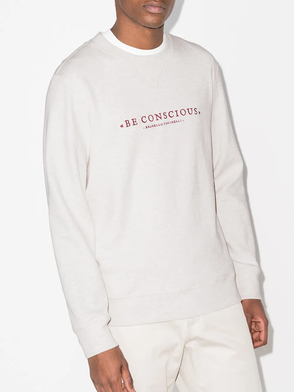 фото Brunello cucinelli толстовка be conscious с круглым вырезом