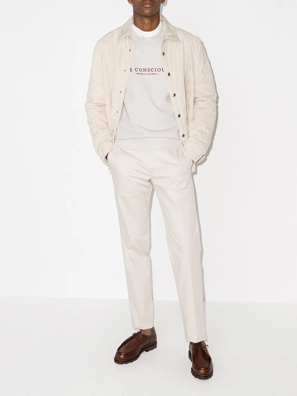 фото Brunello cucinelli толстовка be conscious с круглым вырезом