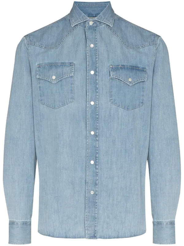Brunello Cucinelli long-sleeve Denim 