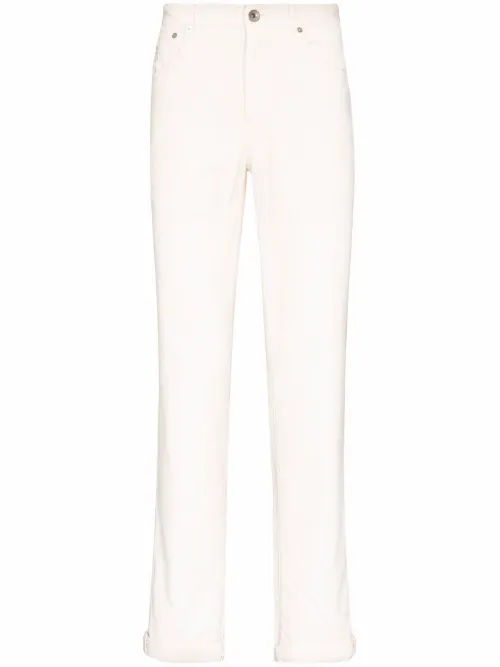 Pantalon droit en velours côtelé - Brunello Cucinelli - Modalova