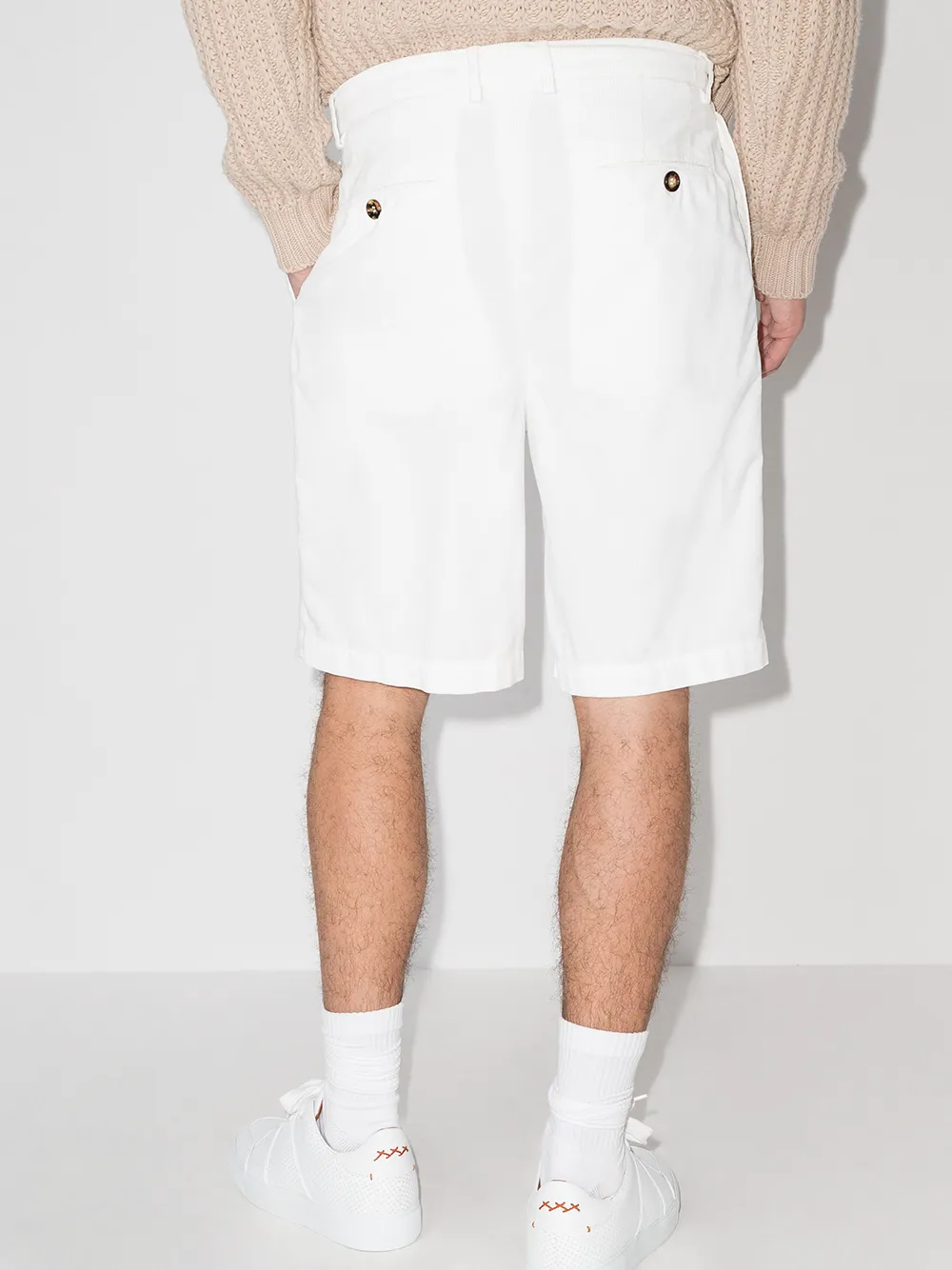 

Brunello Cucinelli poplin Bermuda shorts - White
