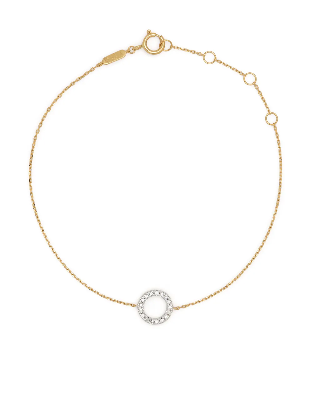 

Djula pulsera de cadena Circle en oro amarillo de 18kt con diamantes - Dorado
