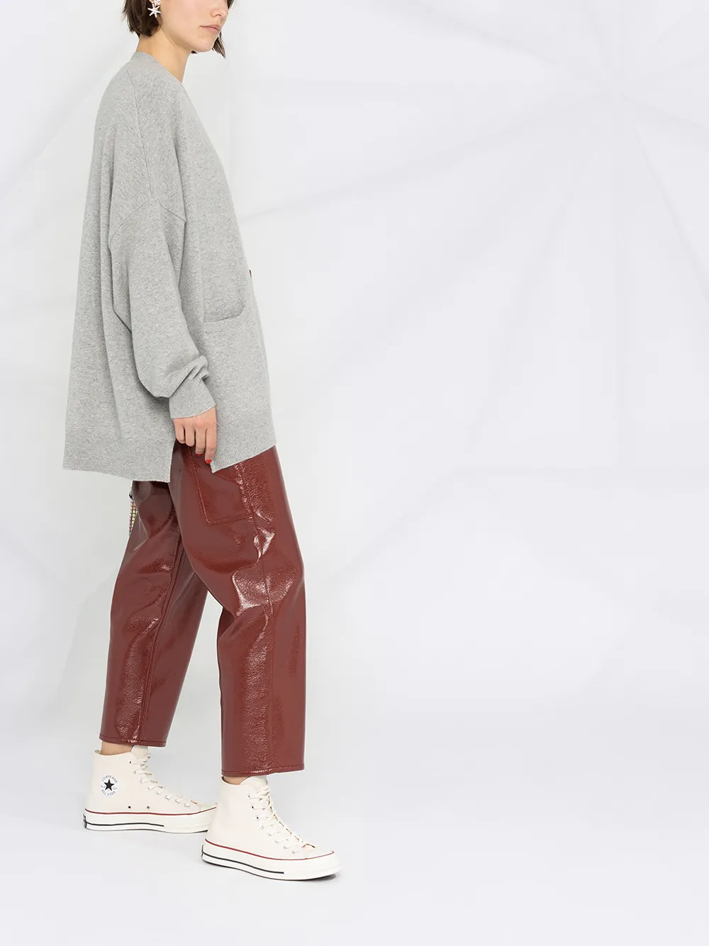 extreme cashmere Oversized vest Grijs