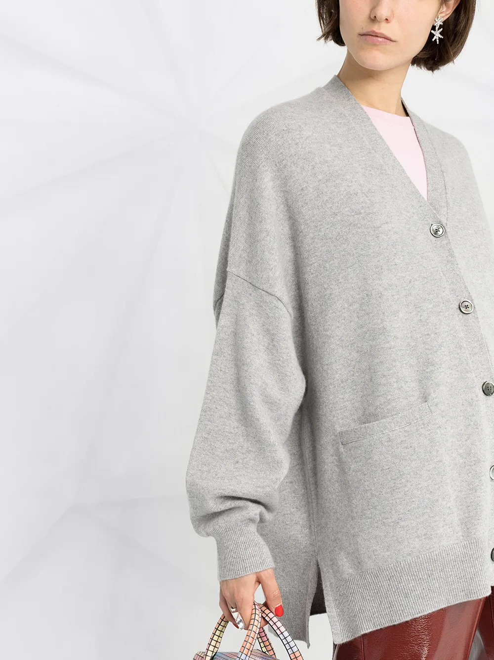 extreme cashmere Oversized vest Grijs