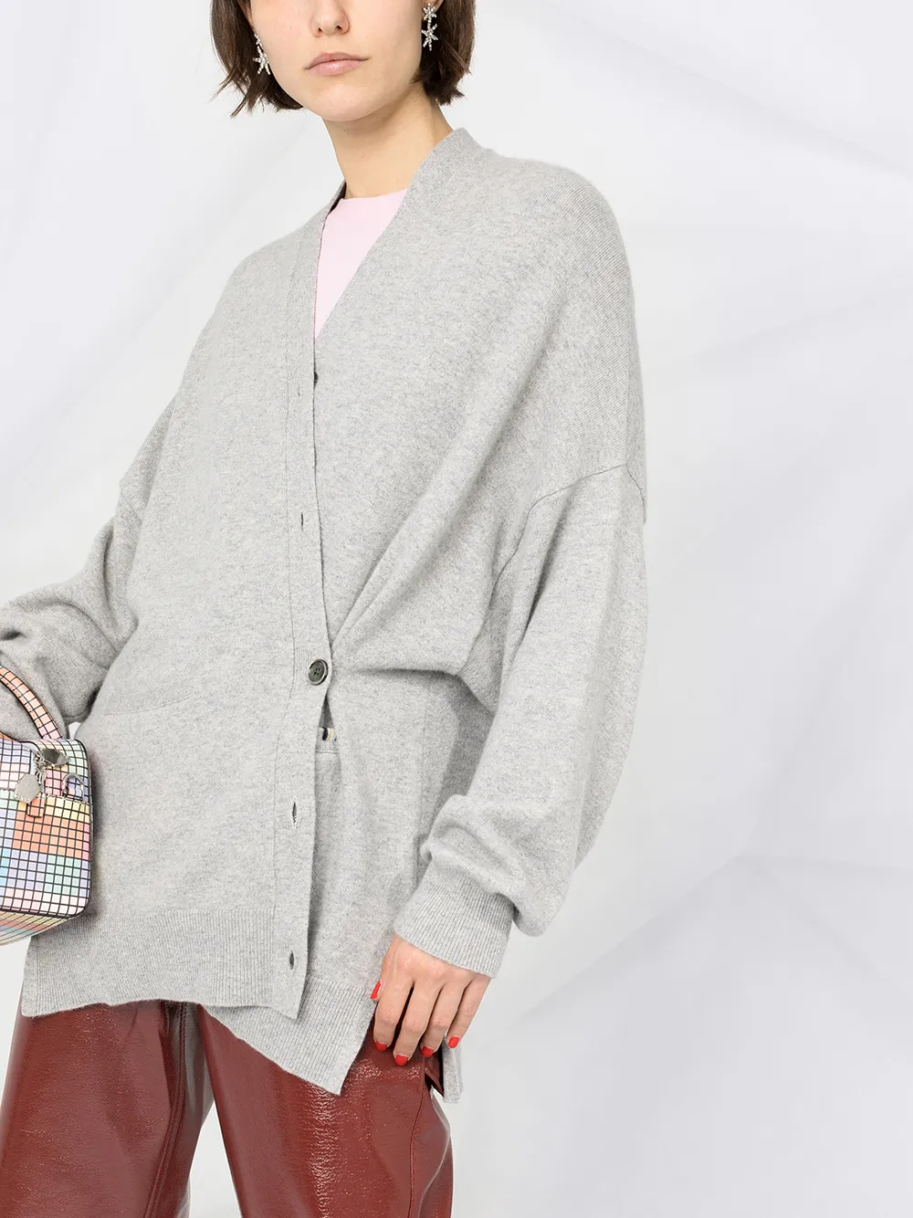 extreme cashmere Oversized vest Grijs