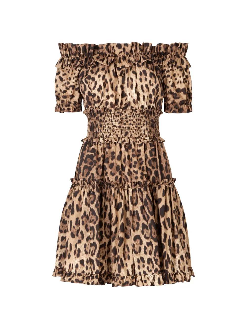 Dolce & Gabbana leopard-print short dress