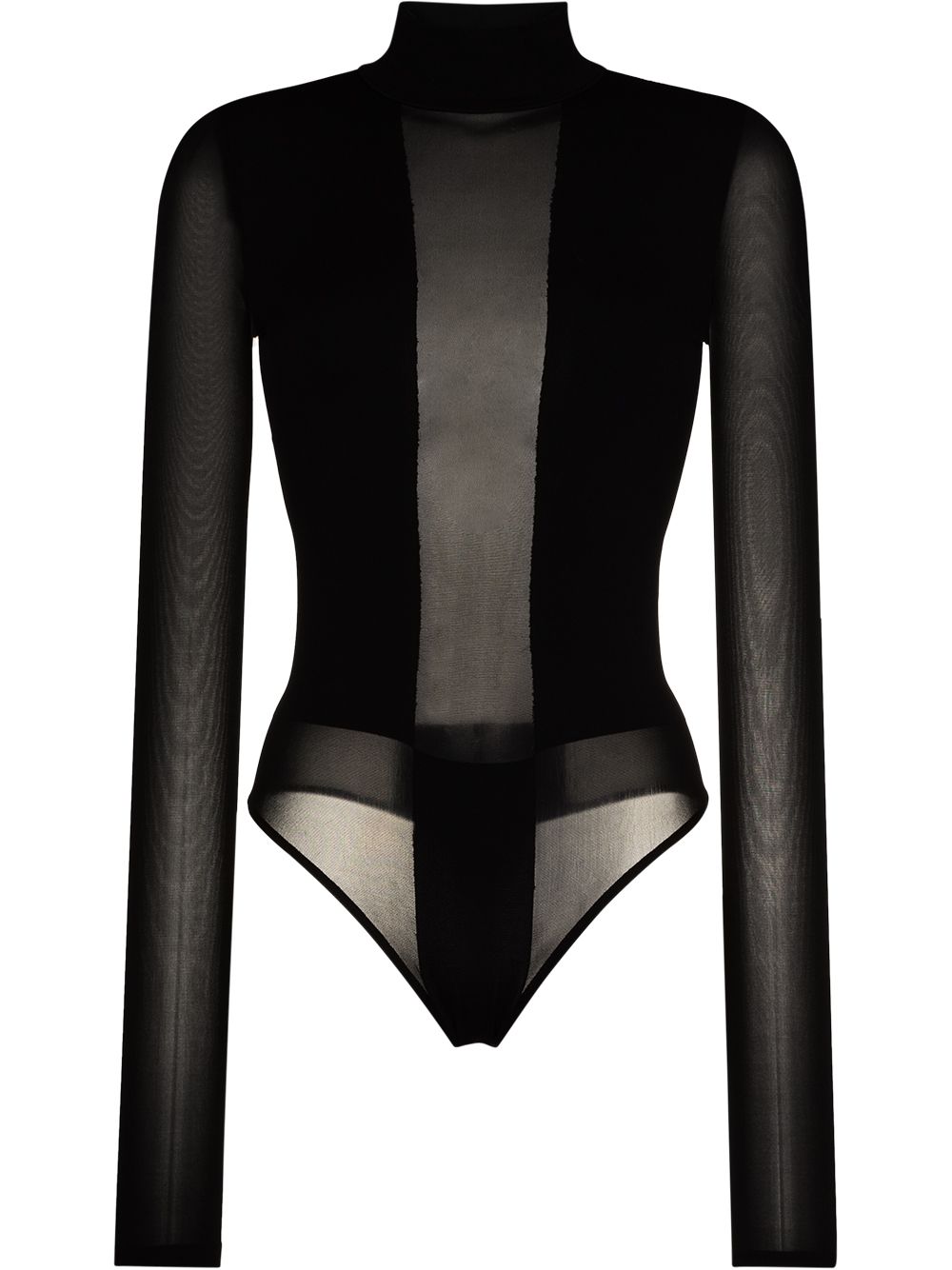 WOLFORD Dione paneled stretch-jersey bodysuits