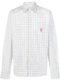 Walter Van Beirendonck Pre-Owned embroidered-logo shirt - Blue
