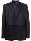 Walter Van Beirendonck Pre-Owned pinstripe-panel blazer - Blue