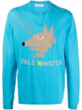 Walter Van Beirendonck Pre-Owned Owl knitted long-sleeved T-shirt - Blue