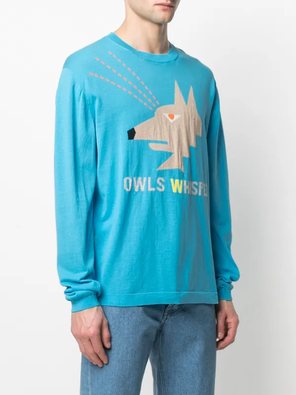Walter Van Beirendonck Pre-Owned Owl Knitted long-sleeved T-shirt