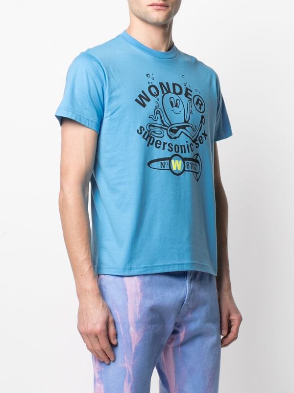 Walter Van Beirendonck Pre-Owned graphic-print T-shirt, Blue