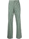 Walter Van Beirendonck Pre-Owned Royal check straight-leg trousers - Green