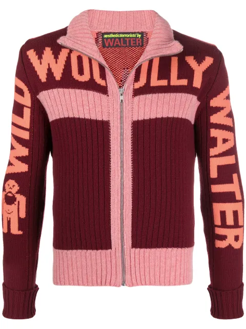 Walter Van Beirendonck Pre-Owned Wild Woolly Walter zipped cardigan