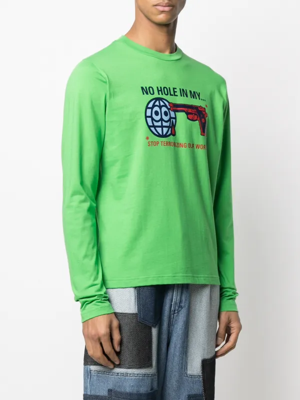 Walter Van Beirendonck Pre-Owned Gun long-sleeved T-shirt | Green