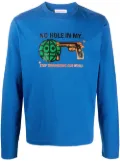 Walter Van Beirendonck Pre-Owned Gun long-sleeved T-shirt - Blue