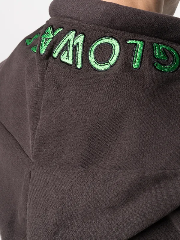 Walter Van Beirendonck ニットフーディ Walter Van Beirendonck 90s W&LT Green & Orange Lightning