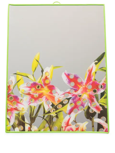 Seletti flower-print mirror