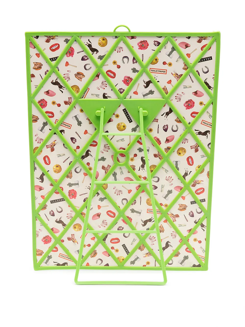 Seletti Spiegel met bloemenprint - Groen