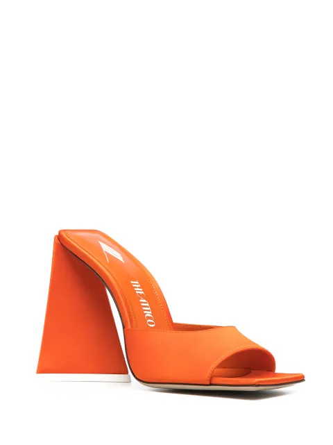 The Attico block-heel Leather Mules