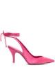 Image 1 of The Attico lace-up satin pumps