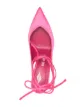 The Attico lace-up satin pumps