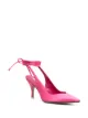 Image 2 of The Attico lace-up satin pumps