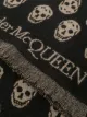 Alexander McQueen skull-jacquard wool scarf
