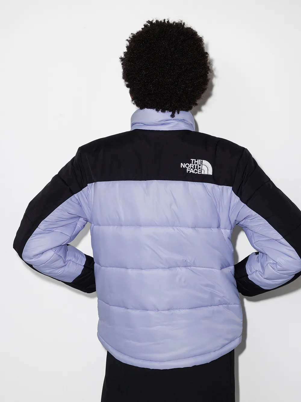 фото The north face пуховик с вышитым логотипом