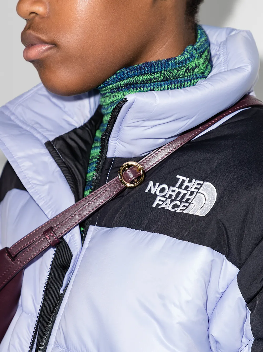 фото The north face пуховик с вышитым логотипом