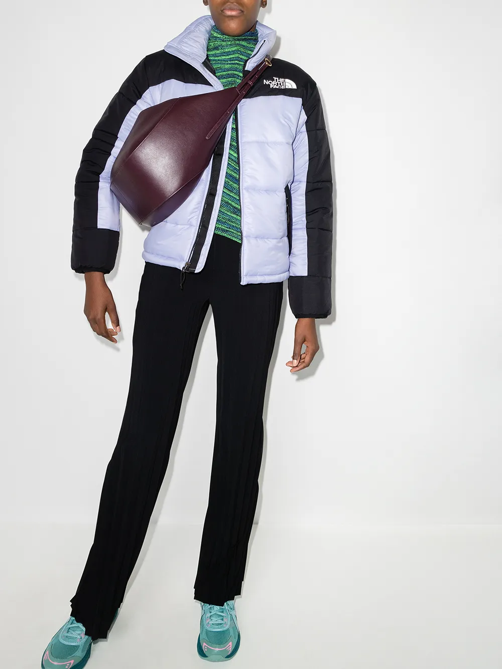 фото The north face пуховик с вышитым логотипом