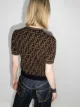 Fendi FF print knitted top